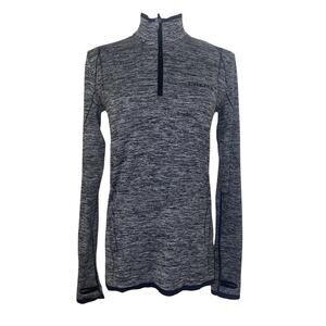 Craft Women’s Medium Long Sleeve 1/4 Zip Gray Workout Shirt EUC